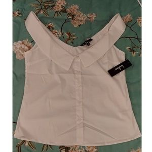 Live a Little White Off-the-Shoulder Top